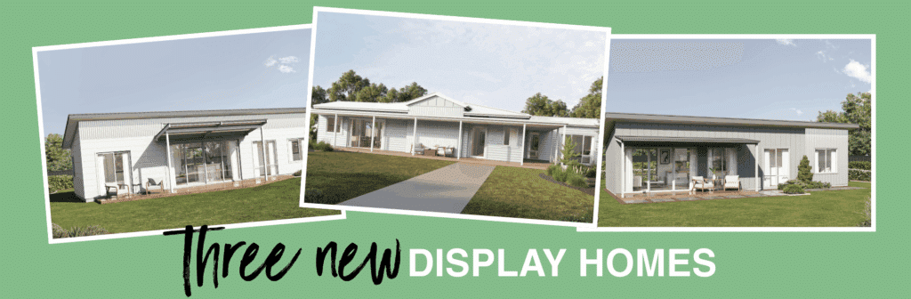 Three new display village homes at TR Homes