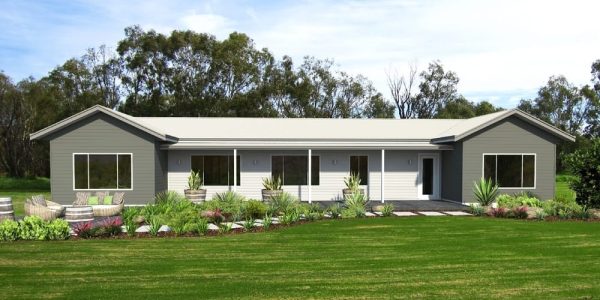 The Roebuck front elevation with white roof