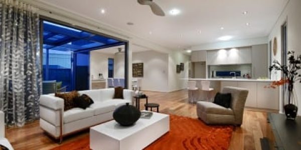 Evolution modular home living room